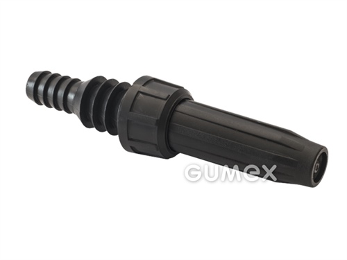 Düse for Schlauch 1/2 "(13mm) und 3/4" (19mm), 6bar, HDPE, schwarz, 